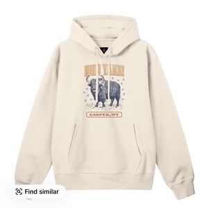 Jeffree Star Cream Hoodie with Hii Yaks Casper WY